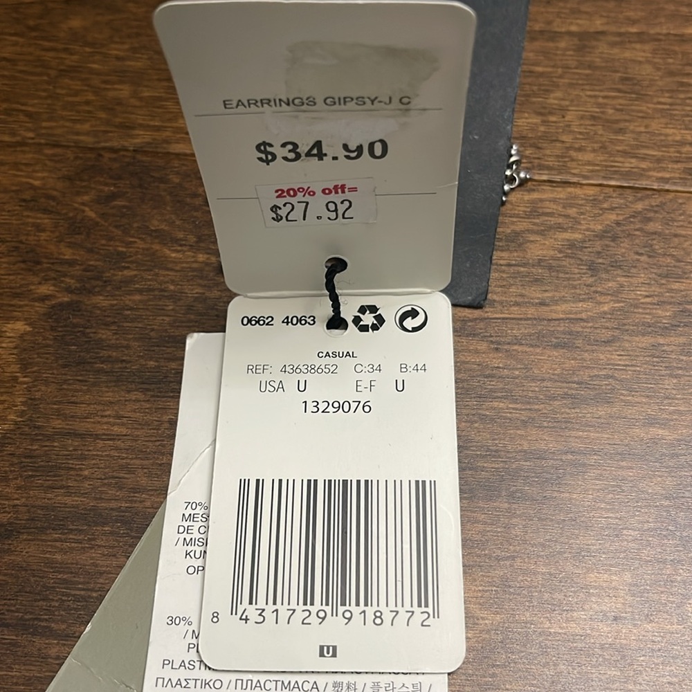 NWT, MNG by Mango earrings - Picture 5 of 5